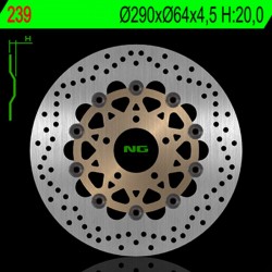 Disque de frein NG BRAKES flottant 239