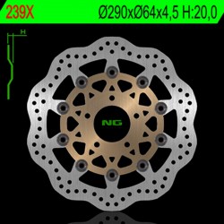 Disque de frein WAVE NG 239X Wave flottant