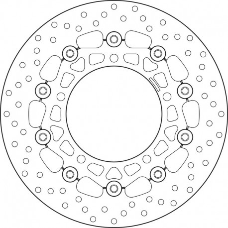 Disque de frein BREMBO Oro flottant 78B40829 SUZUKI GSX 600 F GSX 750 F GSF BANDIT SV 650