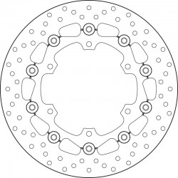 Disque de frein BREMBO Oro flottant 78B40843