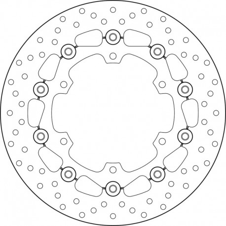 Disque de frein BREMBO Oro flottant 78B40843 YAMAHA XT 660 R XT 660 X XTZ 660 TENERE