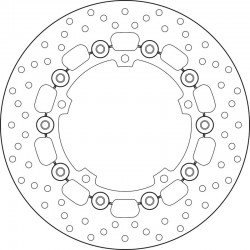 Disque de frein BREMBO Oro flottant 78B40837