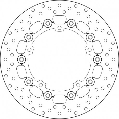 Disque de frein BREMBO Oro flottant 78B40837 YAMAHA MT-07 XSR 700 TRACER TENERE