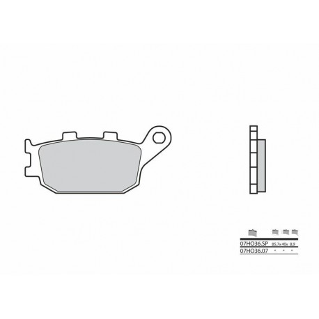 Plaquettes de frein moto route métal fritté BREMBO 07HO36SP