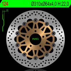 Disque de frein NG BRAKES flottant 124