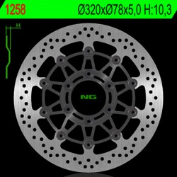 Disque de frein NG BRAKES flottant 1258