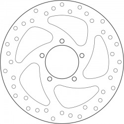 Disque de frein BREMBO Série Oro fixe 68B407P6