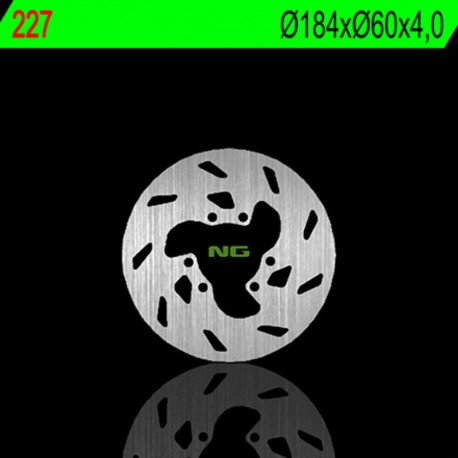 Disque de frein NG BRAKES fixe 227 GILERA GSM H@K CANNIBAL ZULU