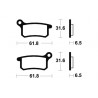 Plaquettes de frein moto MX/Quad métal fritté MO283 1
