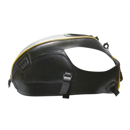 Tapis de reservoir BAGSTER KAWASAKI W800 2011-2016 NOIR/GRIS ACIER/LISERE OR