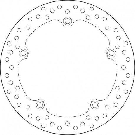 Disque de frein arriere BREMBO Oro 68B407N1 HONDA VFR 1200 F VFR 1200 X CROSSTOURER