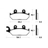 Plaquettes de frein TECNIUM moto organique ME150 YAMAHA TZR 50 1