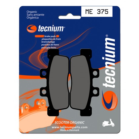 Plaquettes de frein TECNIUM Scooter organique ME375