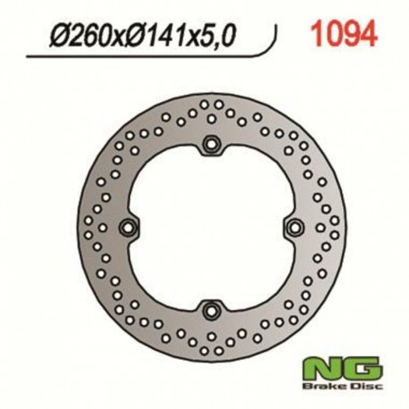 Disque de frein NG BRAKES fixe 1094 KAWASAKI KLV 1000 SUZUKI DL V-STROM Disque de frein NG BRAKES fixe 1094 KAWASAKI KLV 1000 SUZUKI DL V-STROM
