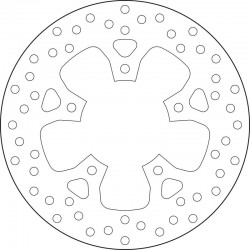 Disque de frein BREMBO Série Oro fixe 68B407K5