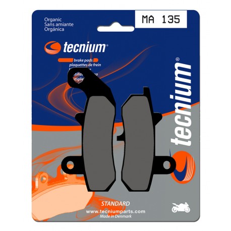 Plaquettes de frein TECNIUM route organique MA135 pour moto