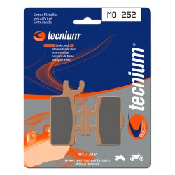 Plaquettes de frein moto MX / Quad métal fritté TECNIUM MO252