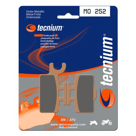 Plaquettes de frein moto MX / Quad métal fritté TECNIUM MO252