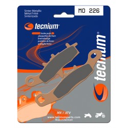 Plaquettes de frein moto MX / Quad métal fritté Tecnium MO226
