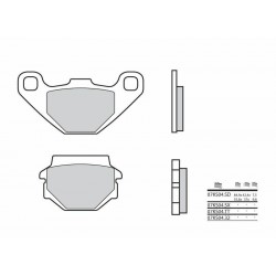 Plaquettes de frein moto route carbone céramique BREMBO 07KS0432