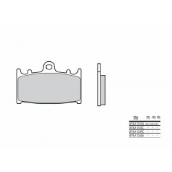 Plaquettes de frein moto route métal fritté BREMBO 07KA13SA