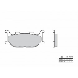 Plaquettes de frein moto BREMBO 07YA34SA métal fritté