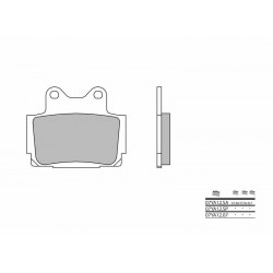 Plaquettes de frein moto BREMBO 07YA12SP métal fritté