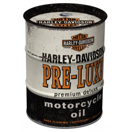 TIRELIRE motard bidon d'huile HARLEY DAVIDSON