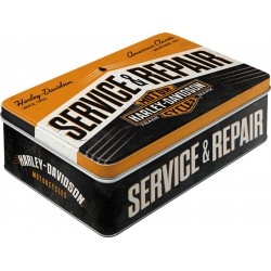boîte de conservation plate HARLEY DAVIDSON SERVICE