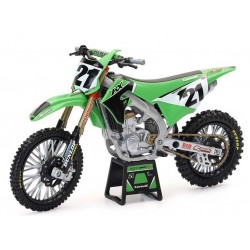 Miniature KAWASAKI KXF 450 J. ANDERSON echelle 1/12