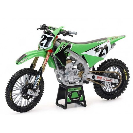 Miniature KAWASAKI KXF 450 J. ANDERSON echelle 1/12