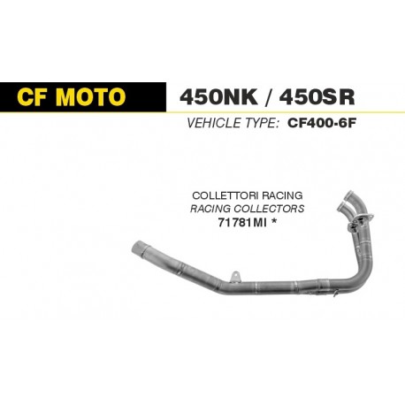 Collecteur racing d'Echappement ARROW CF MOTO NK 450 SR 450 2023