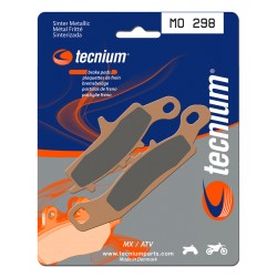 Plaquettes de frein MX/Quad métal fritté TECNIUM MO298