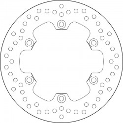 Disque de frein arriere BREMBO Oro 68B407M5
