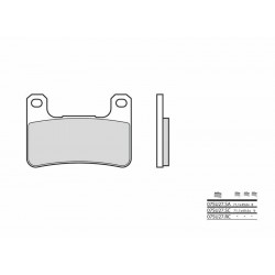 Plaquettes de frein moto route métal fritté BREMBO 07SU27SA