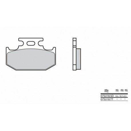 Plaquettes De Frein moto métal fritté Brembo 07SU18SD