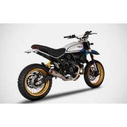 Echappement Zard Zuma logo et embout Inox Ducati 800 SCRAMBLER Desert Sled 2021-2022
