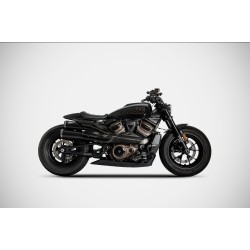 Ligne d'Echappement Embout Bronze Zard Top Gun Harley Davidson 1250 Sportster S 2021-2023
