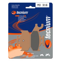 Plaquettes de frein TECNIUM MX / Quad métal fritté MO316