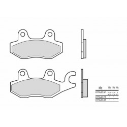 Plaquettes de frein moto BREMBO 07YA20SP métal fritté