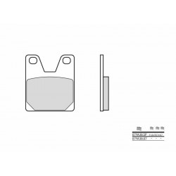 Plaquettes de frein moto BREMBO 07YA38SP métal fritté