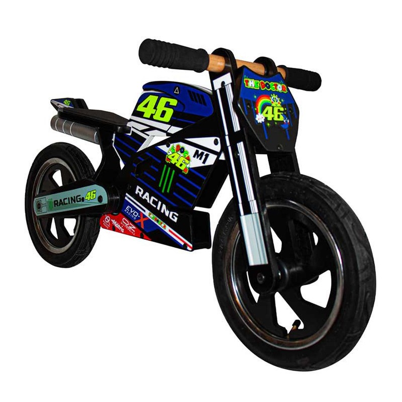 idée cadeaux enfants motards draisienne KIDDIMOTO HEROES VR46 RALENTINO  ROSSI jouet moto pour enfant chez equip'moto