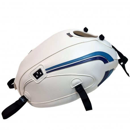 Tapis de reservoir BAGSTER YAMAHA XSR 700 2016-2023 Blanc / Déco Colibri / Baltique