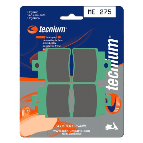 Plaquettes de frein TECNIUM Scooter organique ME275