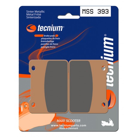 Plaquettes de frein TECNIUM Maxi Scooter métal fritté MSS393