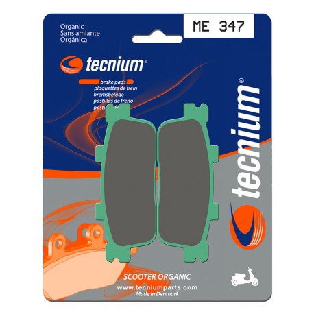 Plaquettes de frein TECNIUM Scooter organique ME347