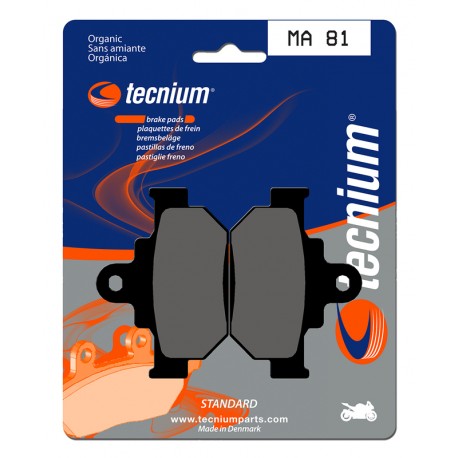 Plaquettes de frein moto TECNIUM route organique MA81