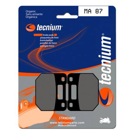 Plaquettes de frein moto TECNIUM route organique MA87