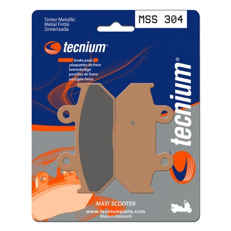 Plaquettes de frein TECNIUM Maxi Scooter métal fritté MSS304