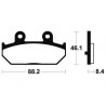 Plaquettes de frein TECNIUM Maxi Scooter métal fritté MSS304 1